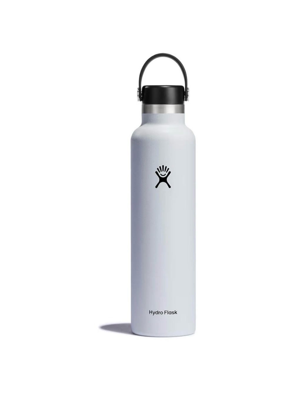 Hydro Flask 24 oz Standard Mouth Insulated Water Bottle White Handle Hydroflask